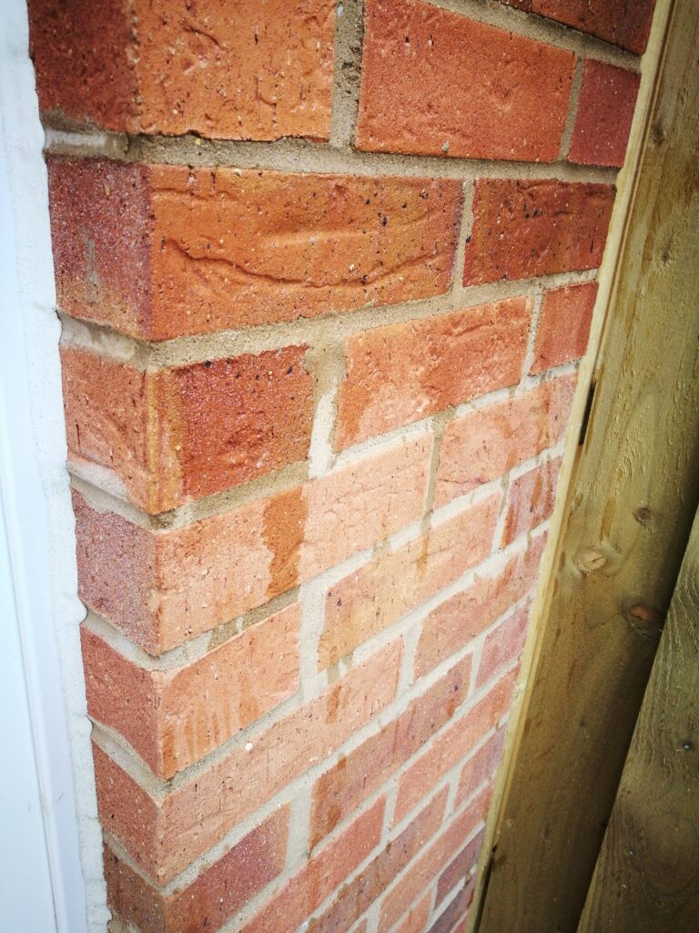 new build buyer wet brickwork